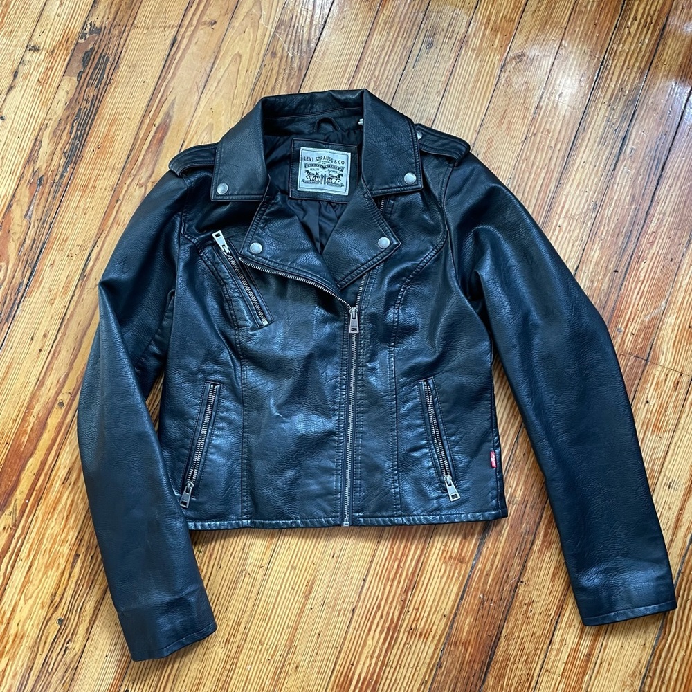 Levi’s faux leather jacket size S